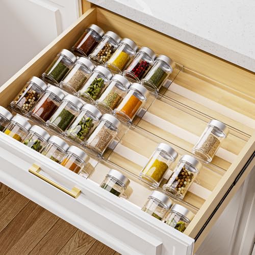 Acrylic Spice Drawer Organizer (8 Count)