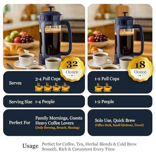 P3 French Press Coffee Maker