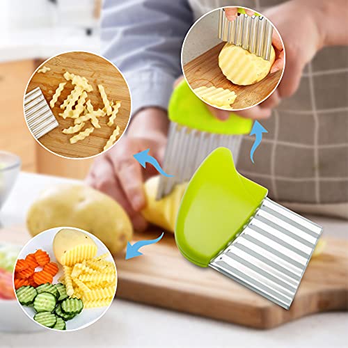 4 Pack Stainless Steel Potato Crinkle Cutter
