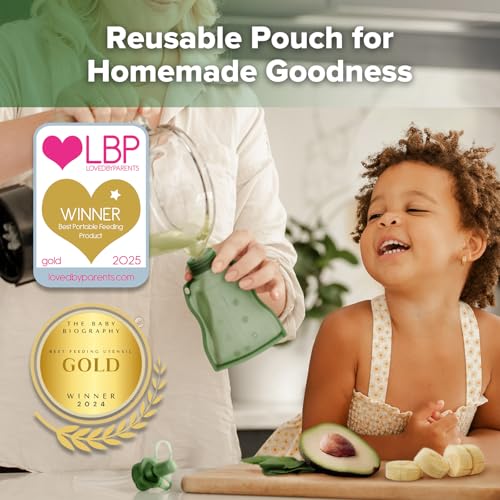 Yummy Pouch Reusable Baby Food Pouch (2 Count)