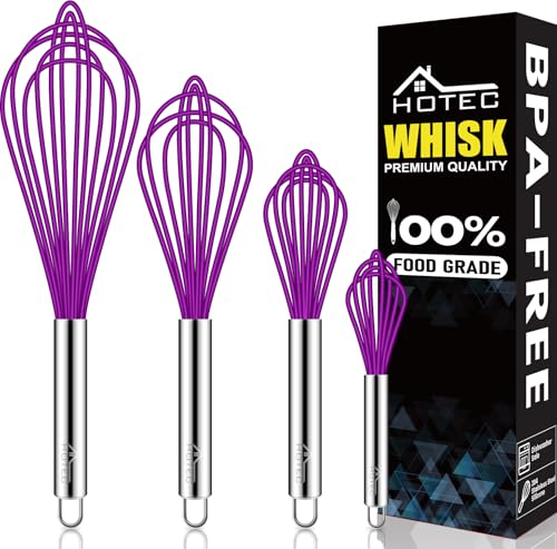 4 Pieces Silicone Whisks Set (4 Count)