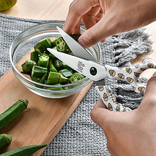 Kitchen Scissors Heavy Duty Kitchen Shears with Magnetic Holder Made with Japanese Steel 4034