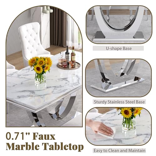 Marble Dining Table for 4