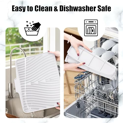 Silicone Dish Drying Mat for Kitchen Counter
