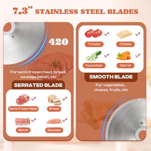 Electric Meat Slicer Deli Slicer 220W