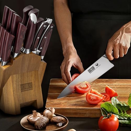 18PCS Kitchen Knife Block Set (18 Count)