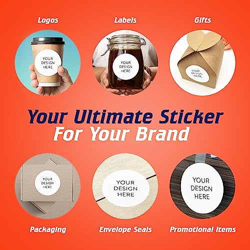 Custom Vinyl Stickers Your Image (100 Count)