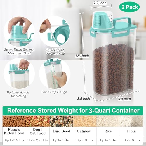 Rice Container Cereal Storage Container 2 Pack 5 Lbs (2 Count)