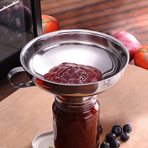 Canning Funnel with Strainer for Wide and Regular Mason Jars (3 Count)