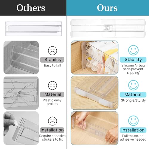 18 Pack Drawer Dividers for Clothes (18 Count)