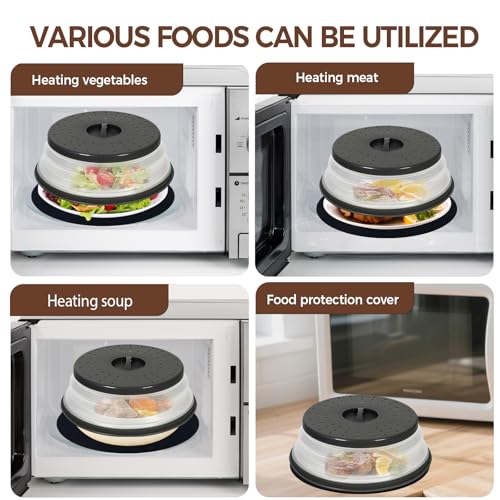 12 Inchs Microwave Splatter Cover & Silicone Mat (2 Count)