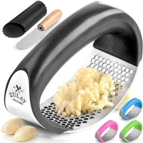 Stainless Steel Garlic Press Rocker Set
