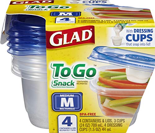 GladWare To Go Medium Rectangle Snack Containers (2 Count)
