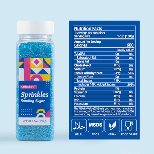 Blue Sanding Sugar 150g (5.3 Ounce)