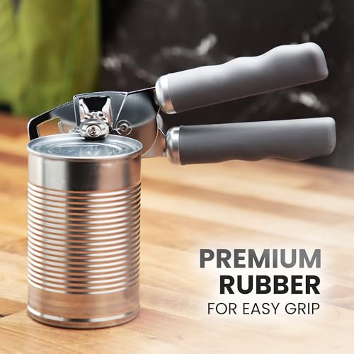 Heavy Duty Stainless Steel Can Opener Manual with Bottle Opener