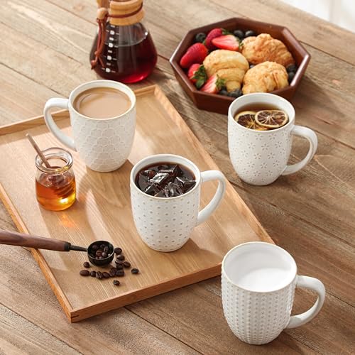 LYDIA 16 Oz Coffee Mugs Set of 4 (4 Count)