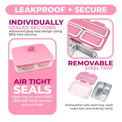 Stainless Steel Bento Box Lunch Container for Kids Adults
