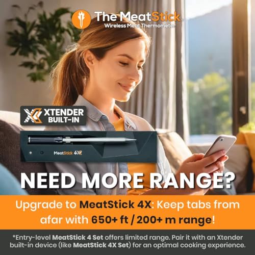 MeatStick 4 Smart Wireless Meat Probe with 4 Sensors & Limited Range