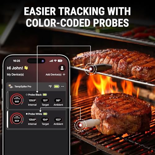 Wireless Meat Thermometer Digital with App