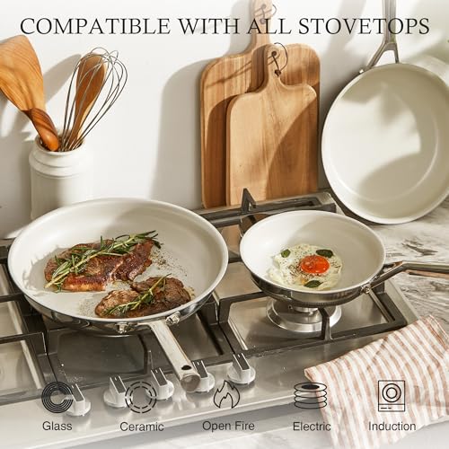 Non Stick Frying Pans Set (3 Count)