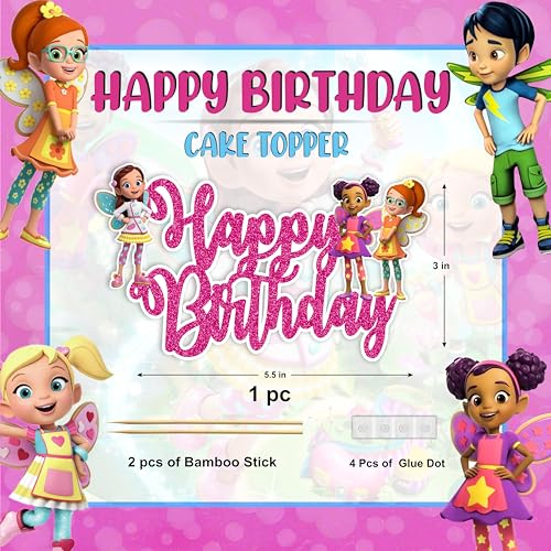 Buterbean Cafe Happy Birthday Cake Topper