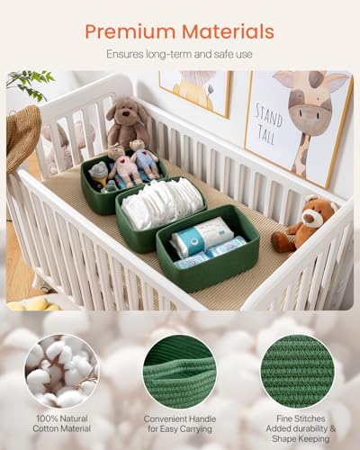 Small Woven Storage Basket for Organizing (3 Count)