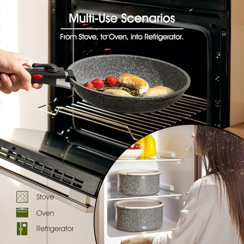 7pcs Pots and Pans Set Non Stick from France