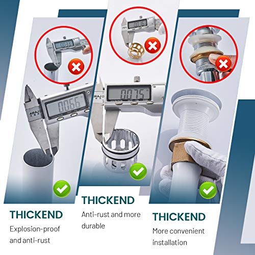 Pop Up Drain Bathroom Faucet Vessel Vanity Sink Drain Stopper