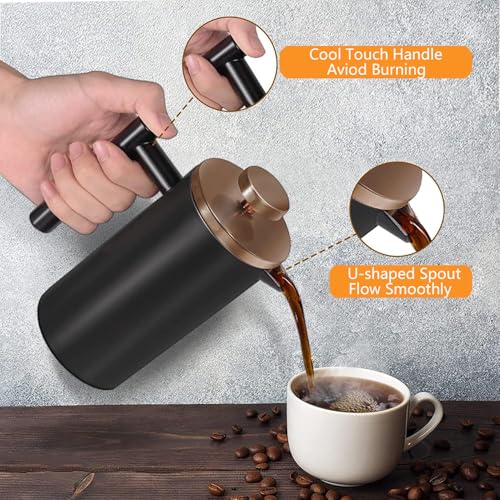 Small French Press Coffee Maker 600ml