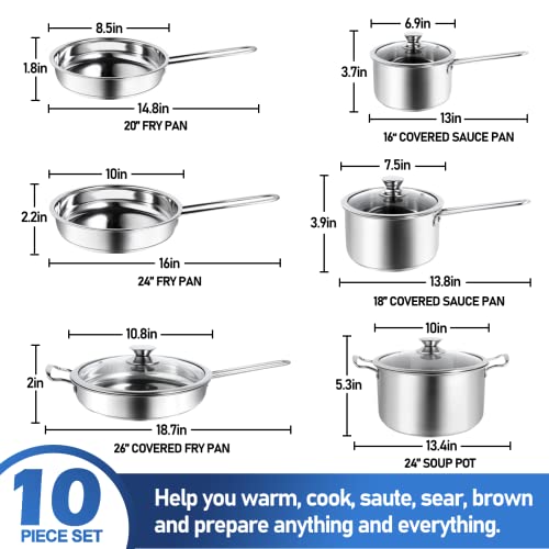 10 Piece Pots and Pans Set