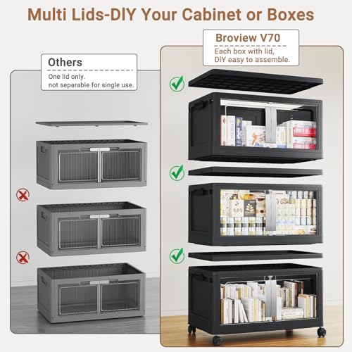 160QT Stackable Storage Bins with Lids