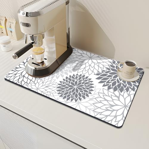 2PCS 16" x 24" Dish Drying Mat & 24" x 5.5" Sink Splash Guard (2 Count)