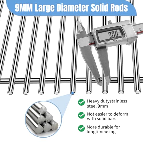 18 7 8" SUS304 9MM Cooking Grates for Weber Genesis II E210 Grill Grates for Weber Genesis II E