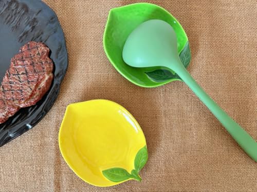 Ceramic Spoon Rest for Stove Top & Kitchen Counter Spoon Holder for Stove & Cooking Spoon Holder for Ladle Cute Coffee Spoon Rest Utensil Rest Spatula Rest