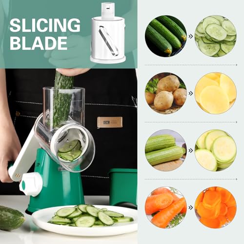 Rotary Cheese Grater Hand Crank Cheese Shredder for Fresh Cheese