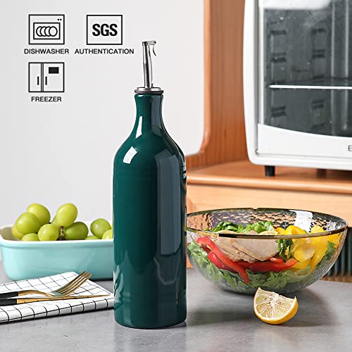 Sweejar Large Ceramic Olive Oil Dispenser Bottle