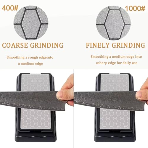 Double sided Diamond Sharpening Stone