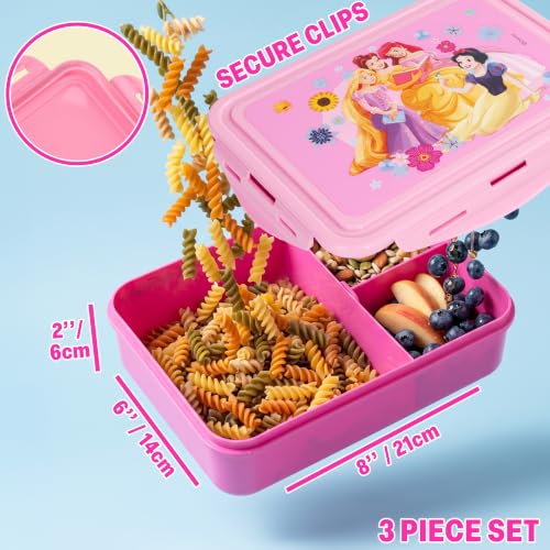 Disney Princess Girls Lunch Box 3Pc Set (3 Count)