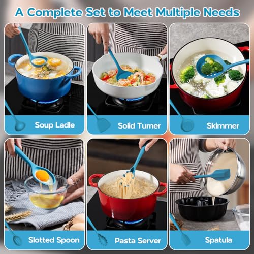 Silicone Cooking Kitchen Utensils Set (6 Count)