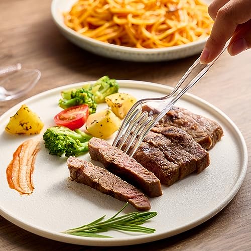300 Count] Clear Plastic Forks