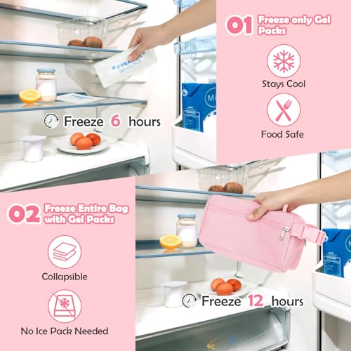 Freezable Snack Bag with Removable Ice Packs