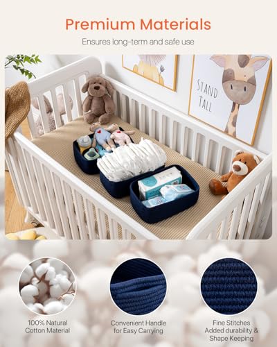 Small Woven Storage Basket for Organizing (3 Count)