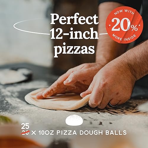 Pizza Dough 25 x 10 oz Frozen Dough Balls (25 Count)