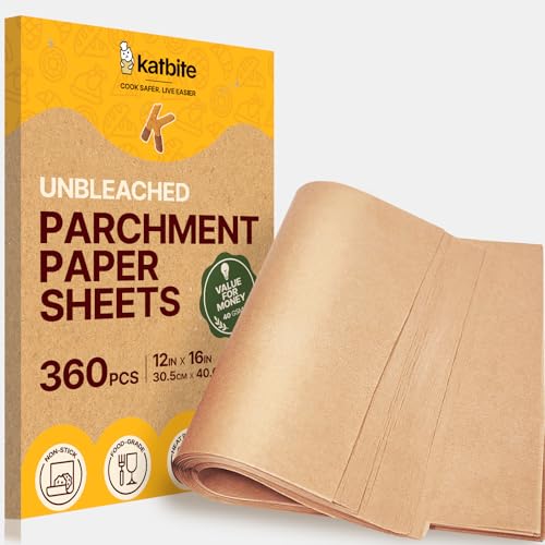 12x16 Inch Parchment Paper Sheets 360PCS (360 Count)