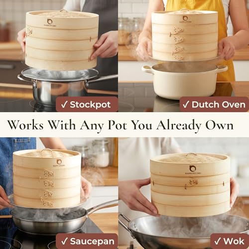 Stainless Steel Steamer Ring for Bamboo Steamer Basket 12