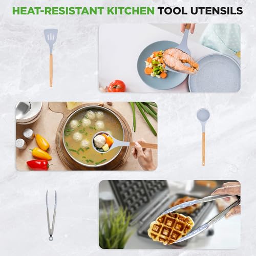 22 Pc Ceramic Cookware Set