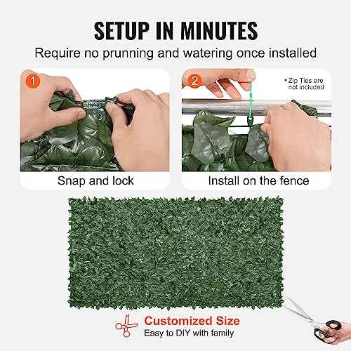 Artificial Ivy Privacy Fence Screen