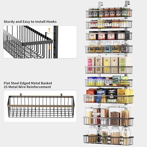 9 Tier Over The Door Pantry Organizer