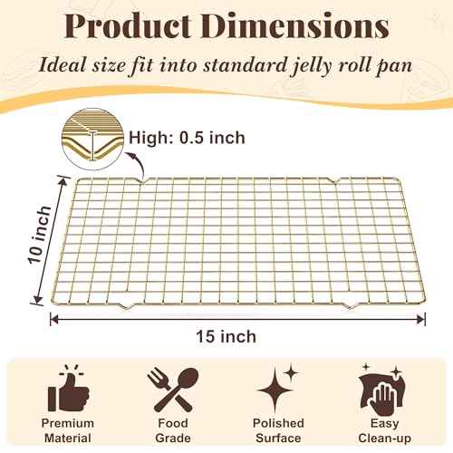 2 PCS Grid Wire Baking Cooling Racks