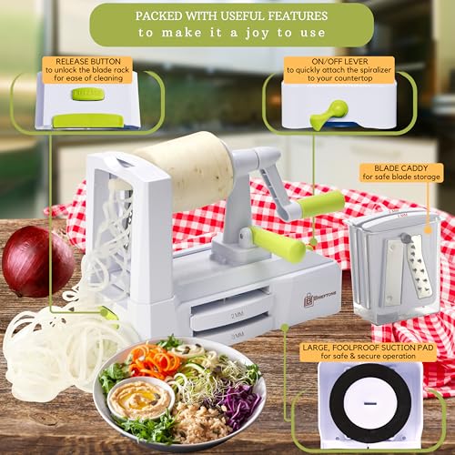 5 Blade Vegetable Spiralizer & Veggie Noodle Maker